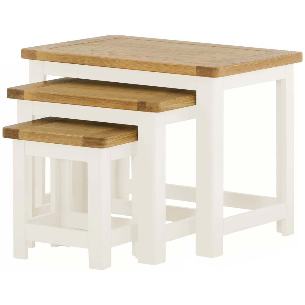 Cotswold Nest of Tables - White