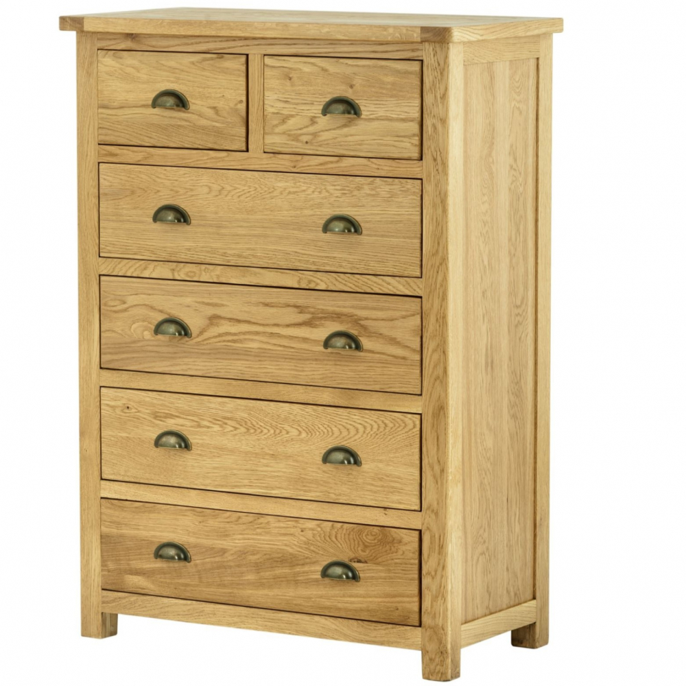 Cotswold 2 over 4 Chest - Oak