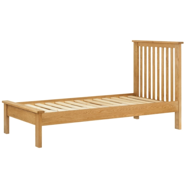 Cotswold 3` Low End Bed - Oak