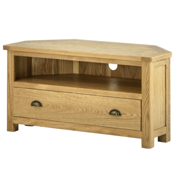 Cotswold Corner TV Unit - Oak
