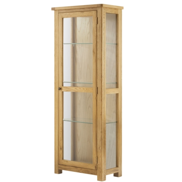 Cotswold Glazed Display Cabinet - Oak