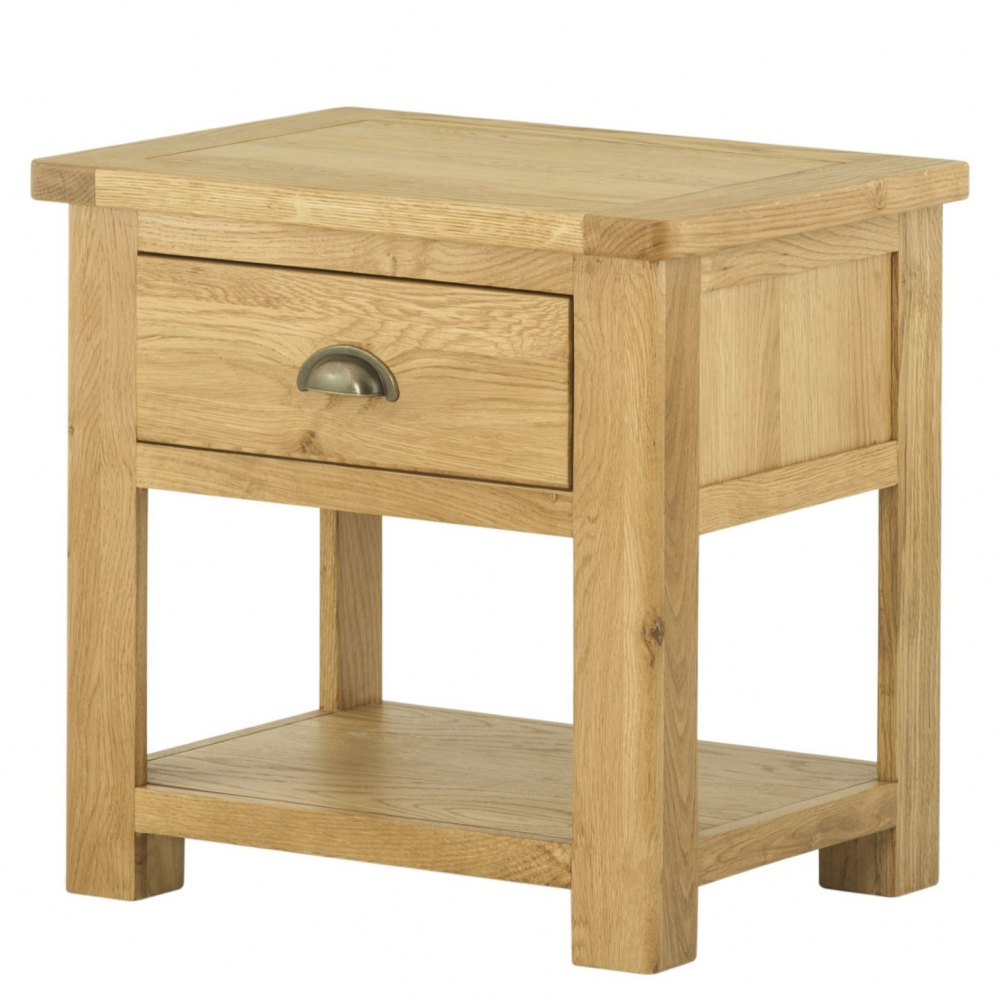 Cotswold Lamp Table with drawer - Oak
