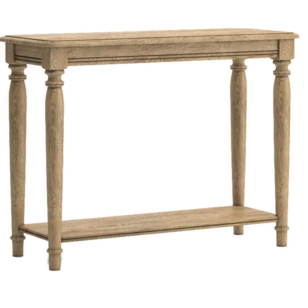 Antique style oak console table
