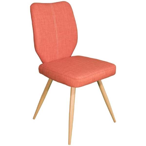 Enka dining chair salmon pink