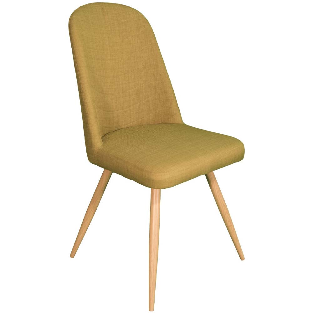 retro yellow dining chair
