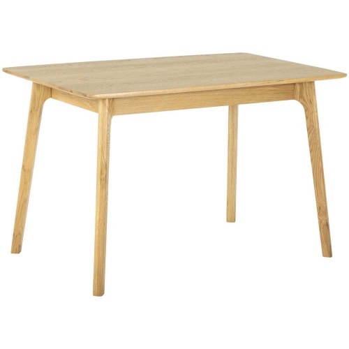 Rectangular, solid oak dining table