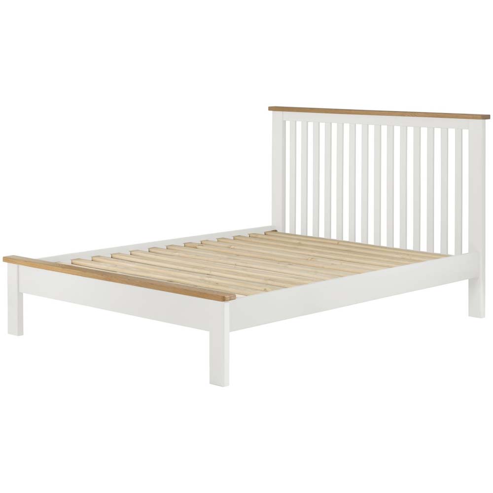 Cotswold 5` Low End Bed - White