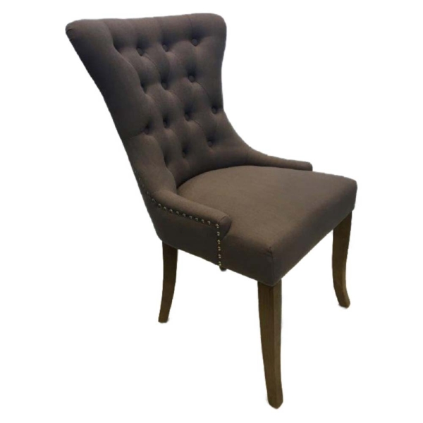 Slate dining chair made from oak