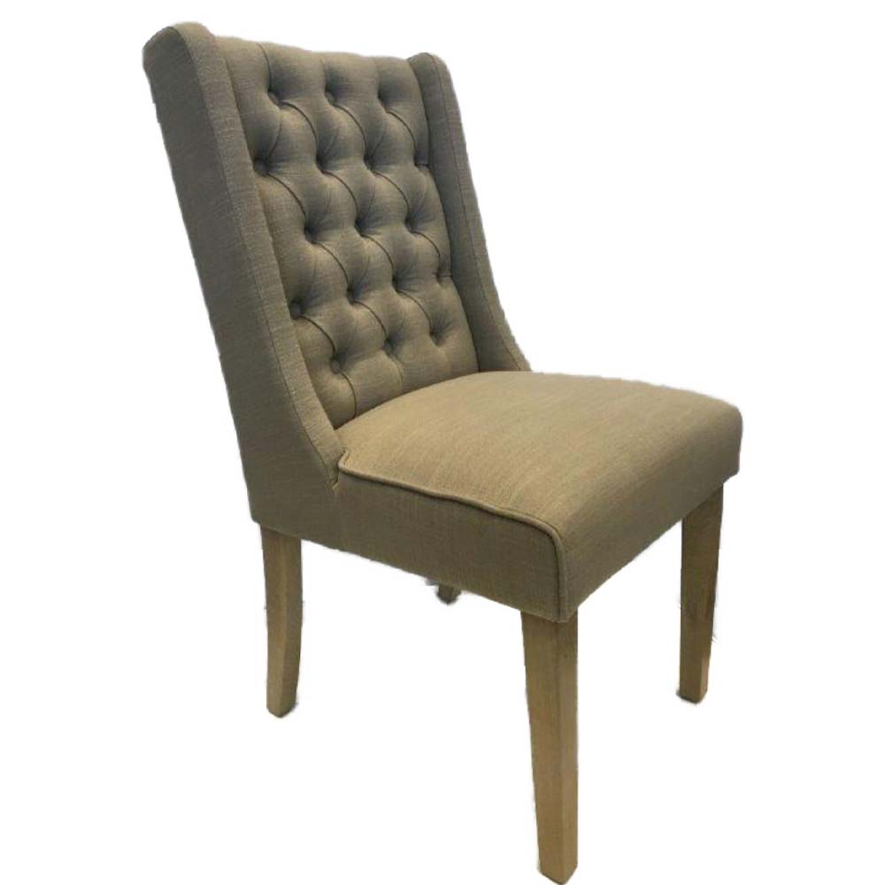 Luxury dining chair in almond