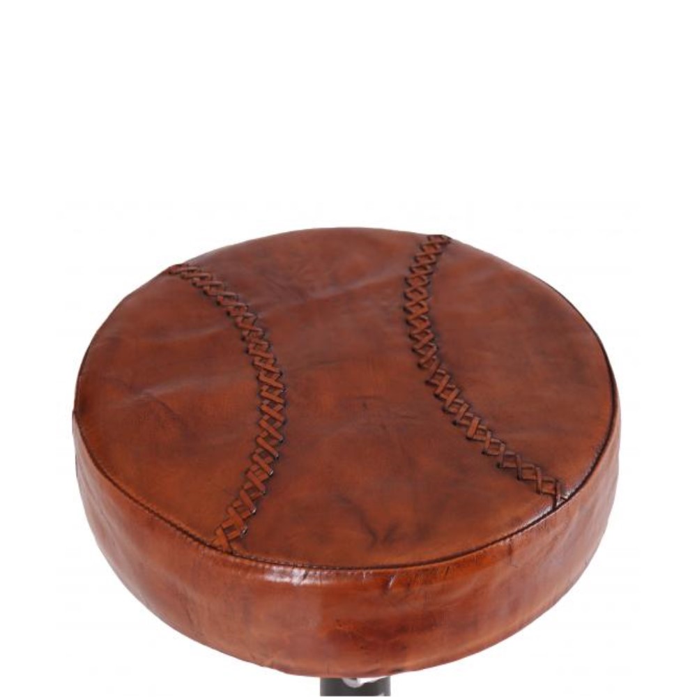 Iron-Round-Stool-With-Footrest