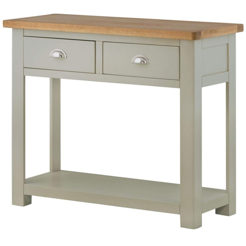 Cotswold 2 Drawer Console Table – 3 Colour Options Stone