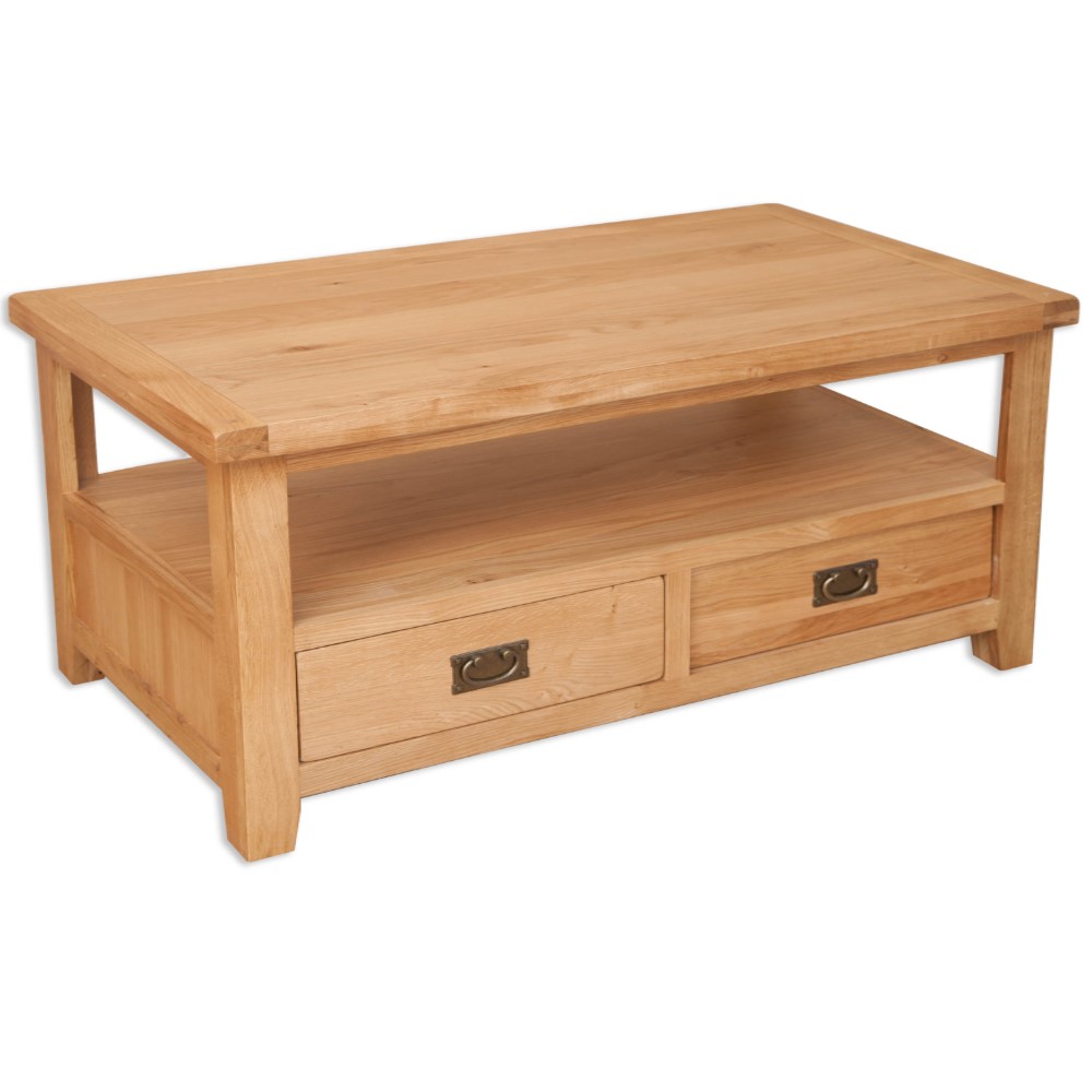 Melbourne Natural Coffee Table with Drawers s