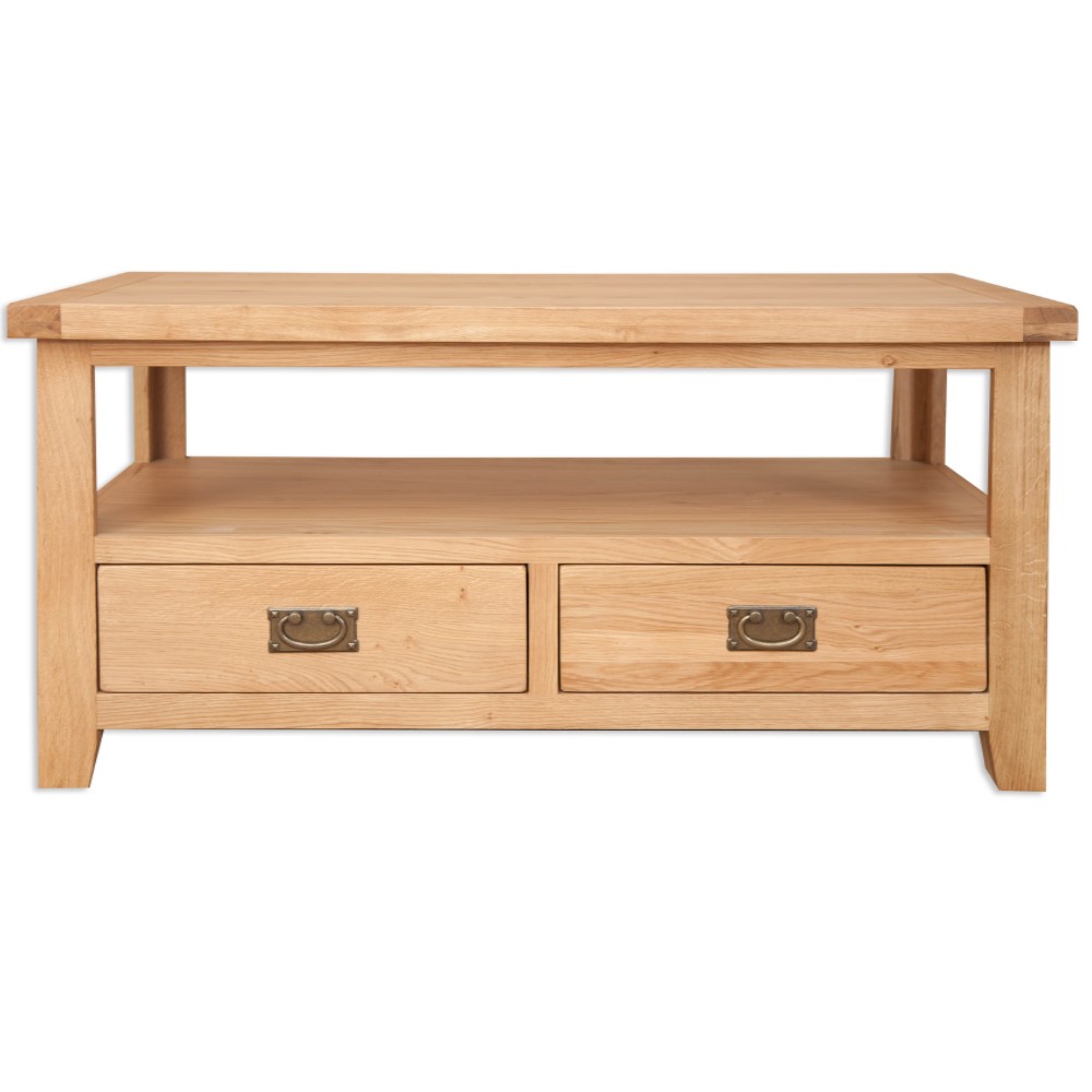 Melbourne Natural Coffee Table with Drawers