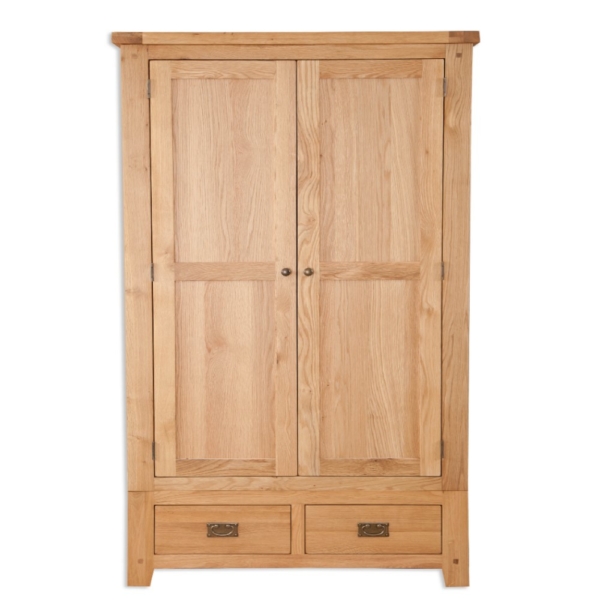 Melbourne natural double wardrobe