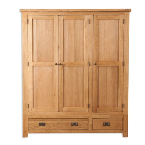 Melbourne natural triple wardrobe