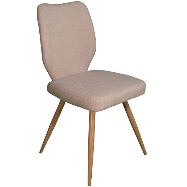 Ivory upholstered chair