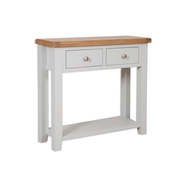 Melbourne French Grey 2 Drawer Console Table