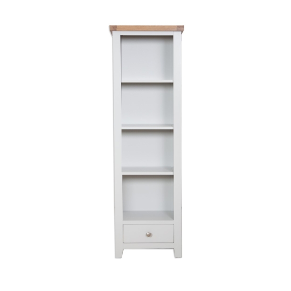 Melbourne French Grey Slim Bookcase