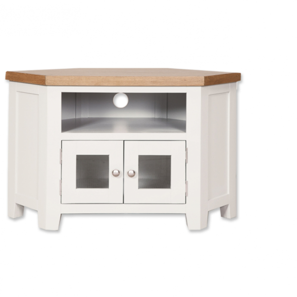 Melbourne White Glazed TV Unit