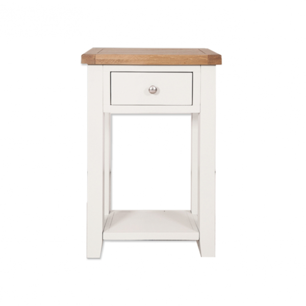 Melbourne White 1 Drawer Console