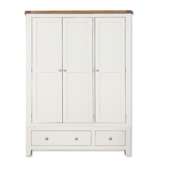 Melbourne White 3 Door Triple Wardrobe