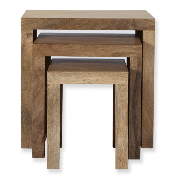 light mango wood Nest Of Tables