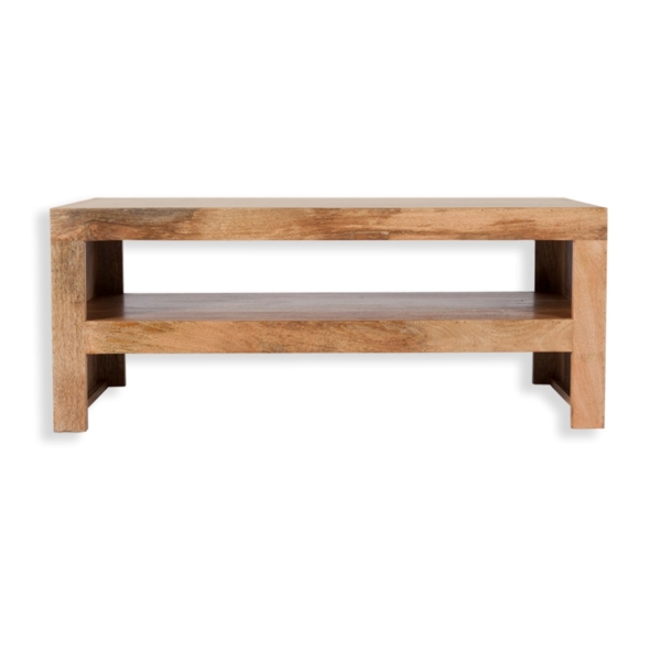 light mango wood coffee table cube petite range