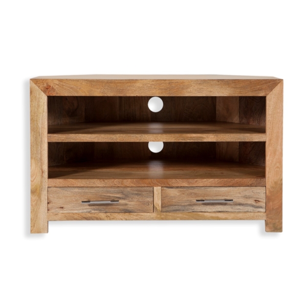 Cube Petite Mango TV Cabinet With Drawers