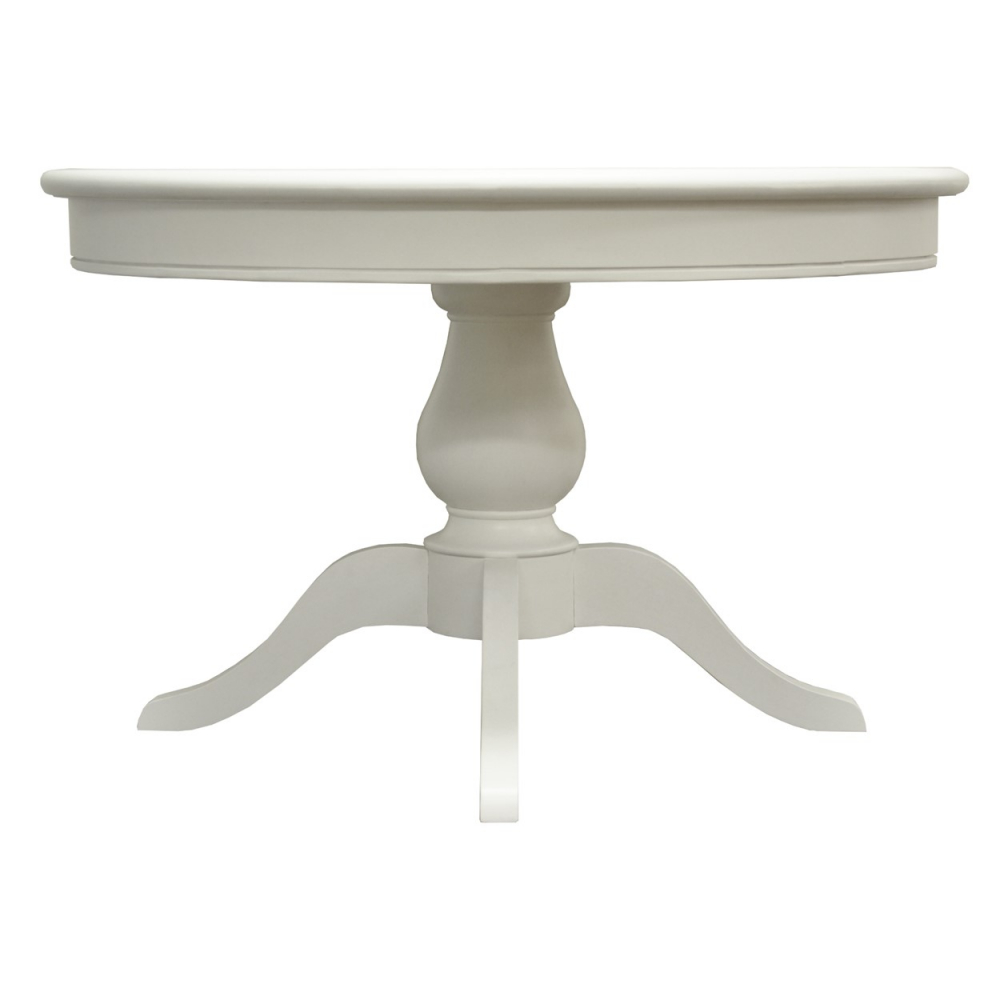 Wicker White Round Dining Table