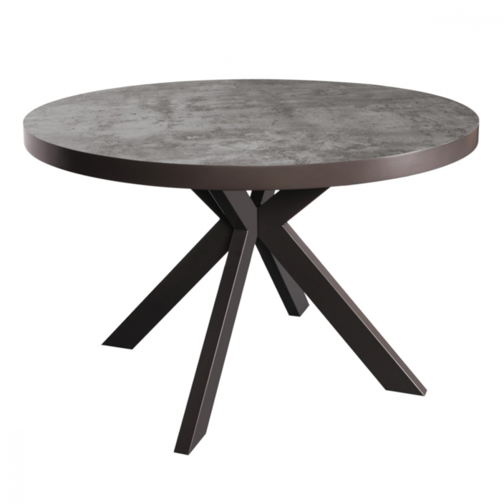Fusion 120 Round Dining Table - Stone Effect