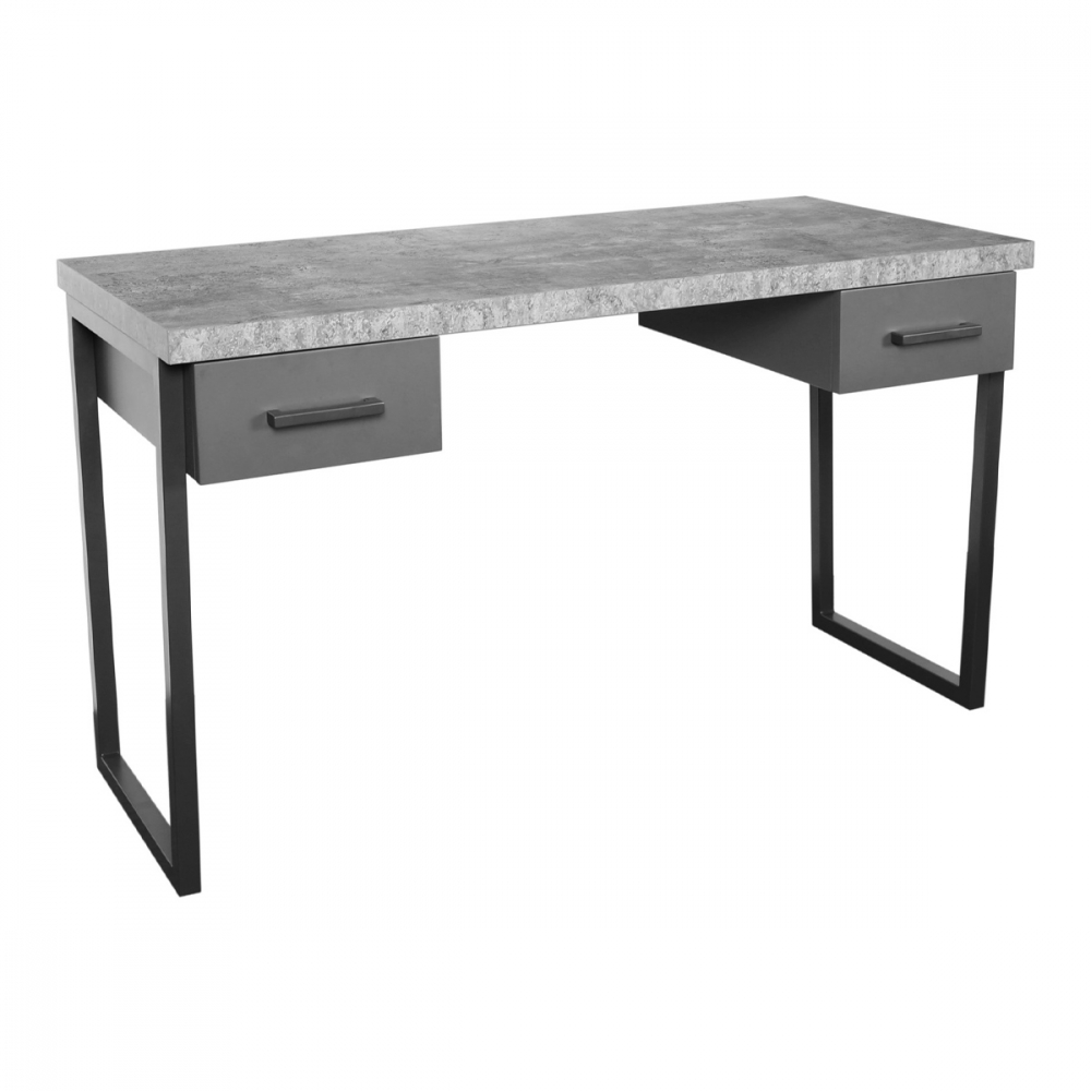 Fusion Drawered Desk - Stone Effect