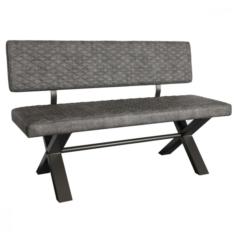 Fusion Upholstered Bench With Back 140