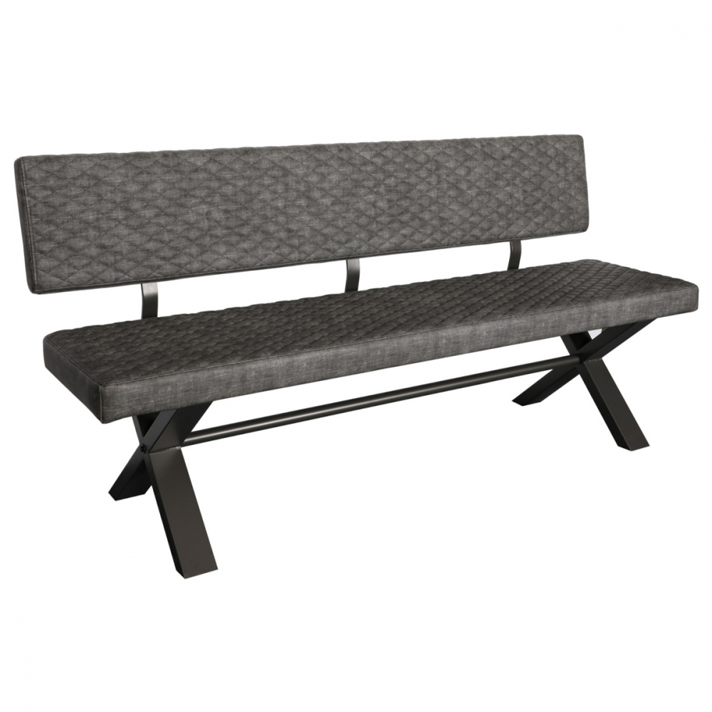 Fusion Upholstered Bench With Back 180