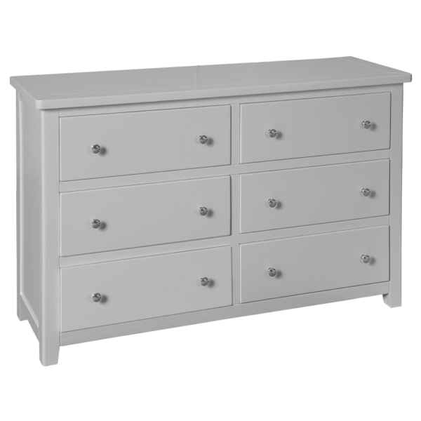 Henley 6 Drawer Chest in grey