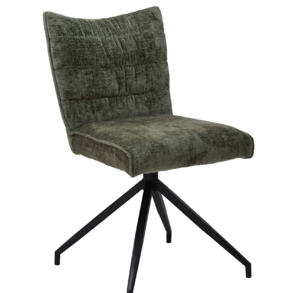 Loki Swivel Dining Chair-Green