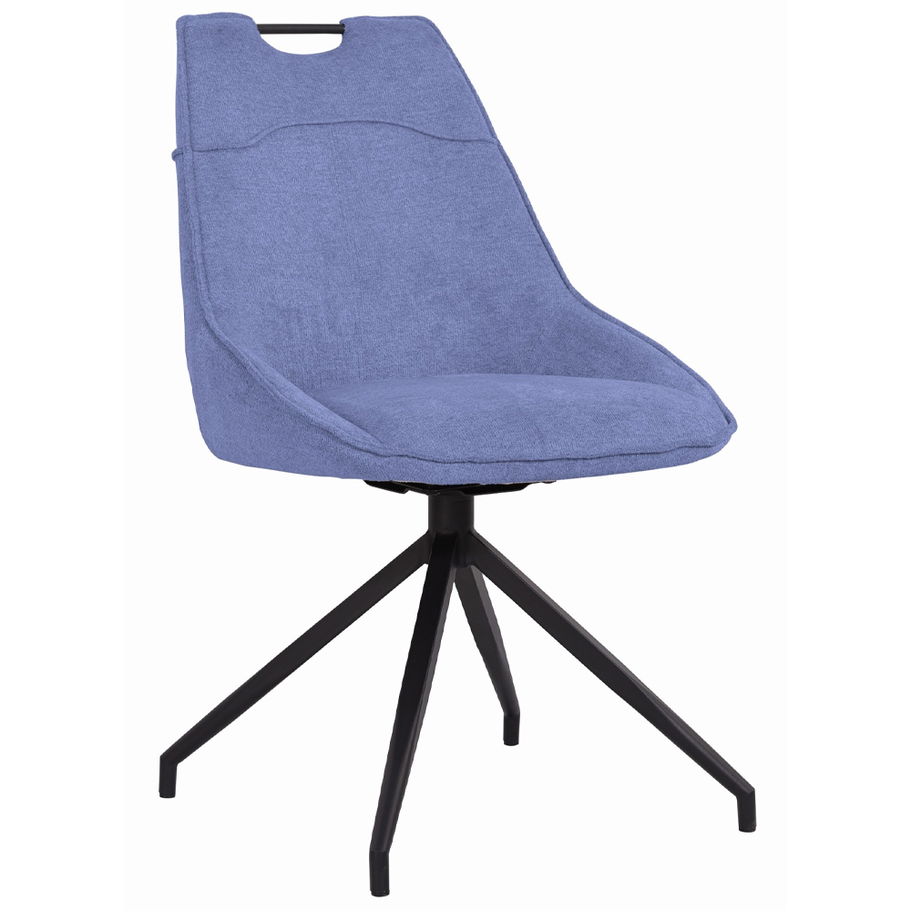 Magnus Swivel Dining Chair-Blue
