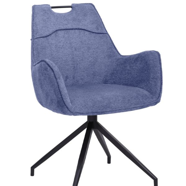 Magnus Swivel Armchair-Blue
