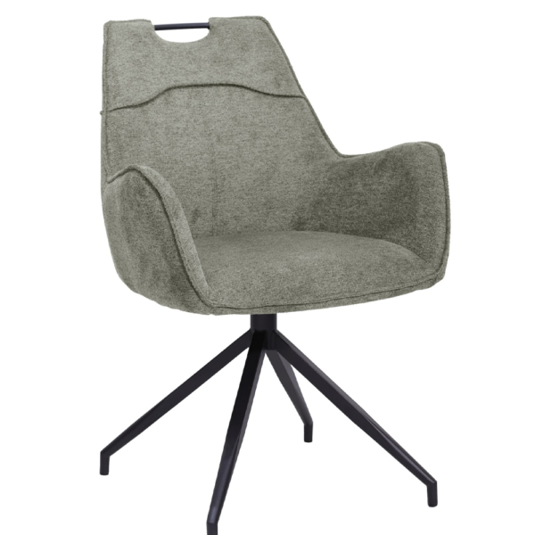 Magnus Swivel Armchair-Green