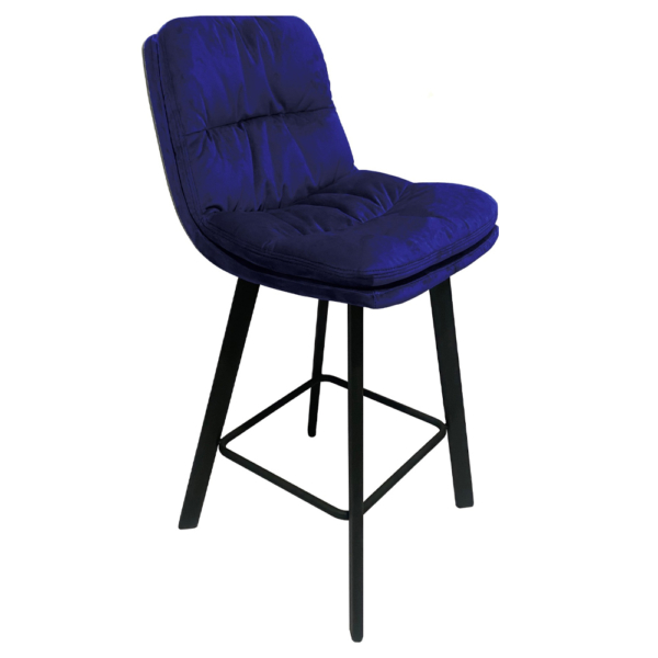 Paloma Bar Stool - Royal Blue Velvet
