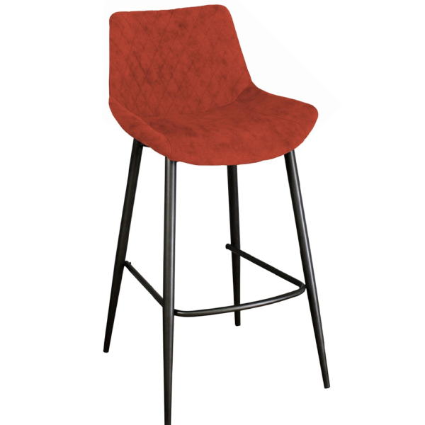 Sigma Bar Stool-Burnt Orange