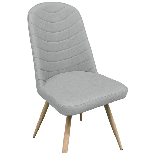 Reya Dining Chair - Light Grey Pu