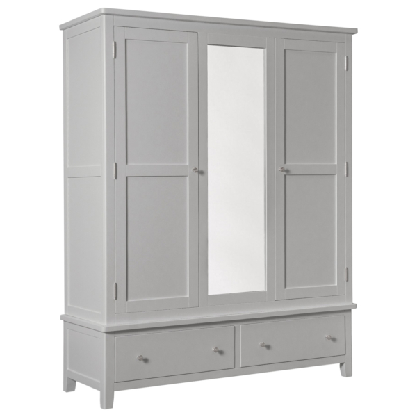 Henley Triple Wardrobe in grey