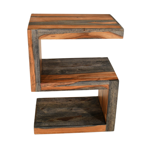 Indian sheesham wood S Shelving Unit