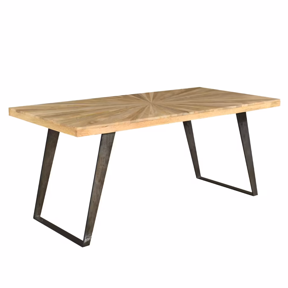 Sunburst mango large dining table