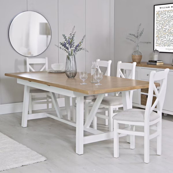 New Cotswold 1.8M Refectory Butterfly Extending Table