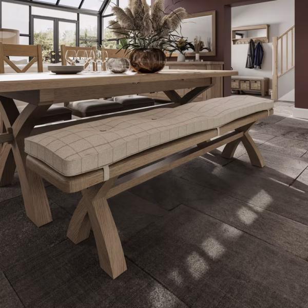 Highgate 2.0M Cross Leg Dining Bench