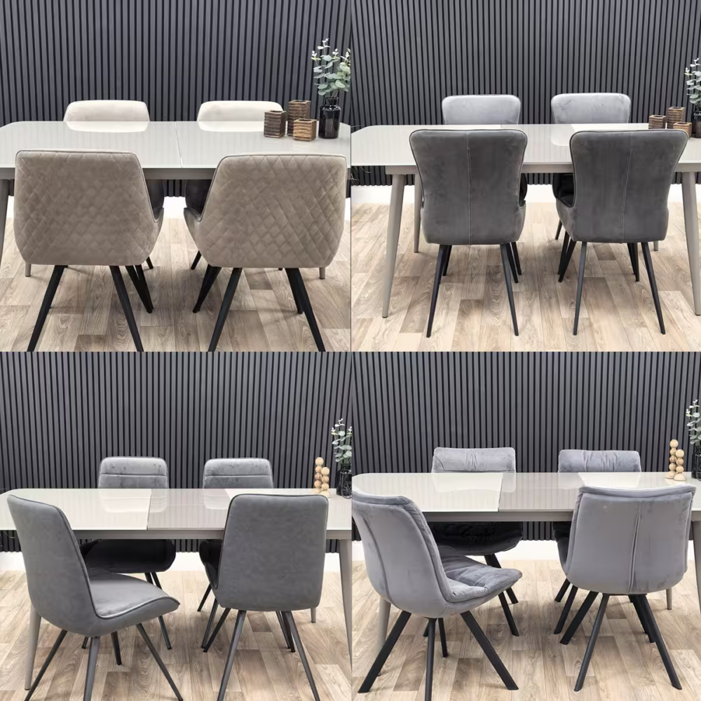 riva capuccino mix and match table set