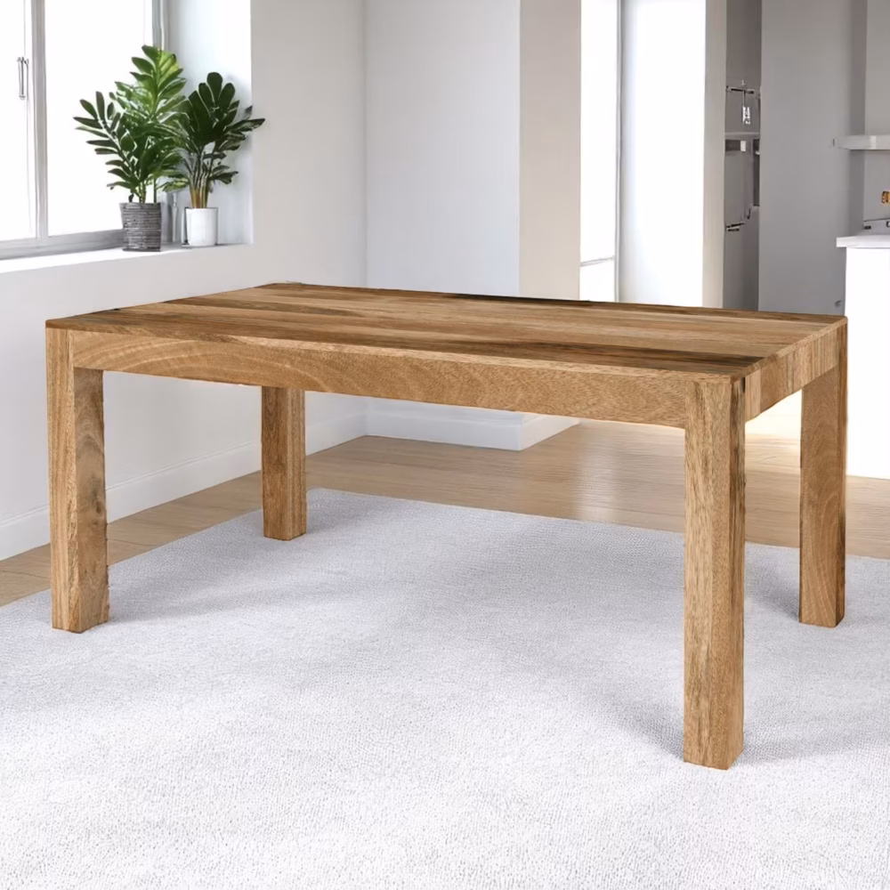 large light mango kitchen table