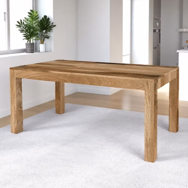 large light mango kitchen table