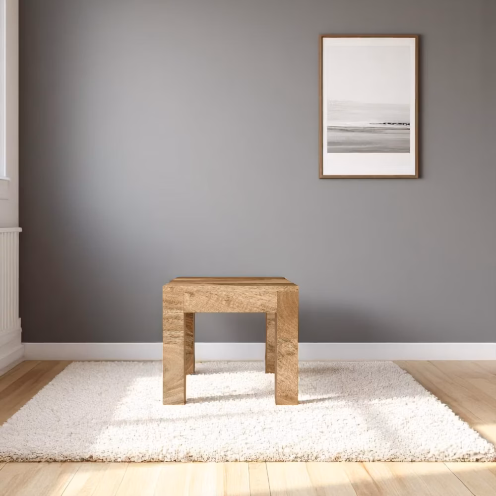 small mango wood lamp table